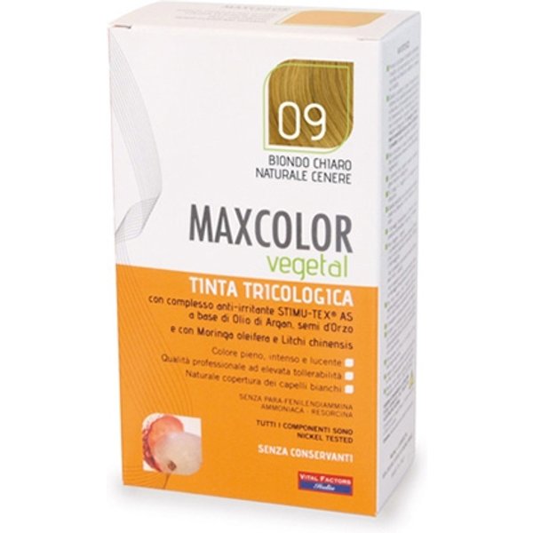 Vital Factors Maxcolor Vegetal Tinta Tricologica 09Biondo Chiaro Naturale Cenere-image