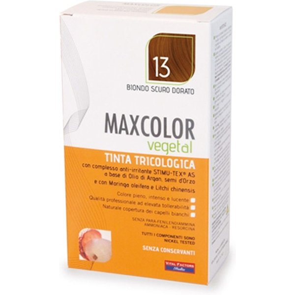 Vital Factors Maxcolor Vegetal Tinta Tricologica 13 Biondo Scuro Dorato-image
