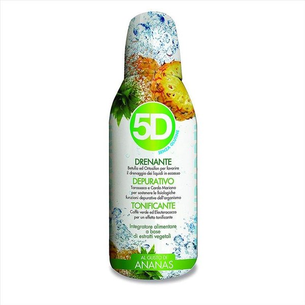 Benefit 5D Depuradren Ananas - Integratore Alimentare Per Il Drenaggio E La Depurazione, 500 Ml-image