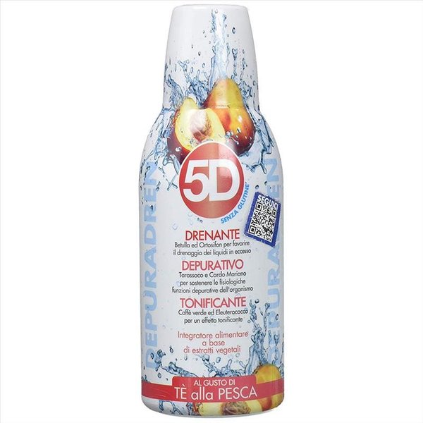 Benefit 5D Depuradren Pesca Integratore Alimentare 500 Ml-image