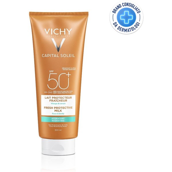Vichy Capital Soleil - Latte Idratante Fresco Viso E Corpo Spf 50+, 300Ml-image