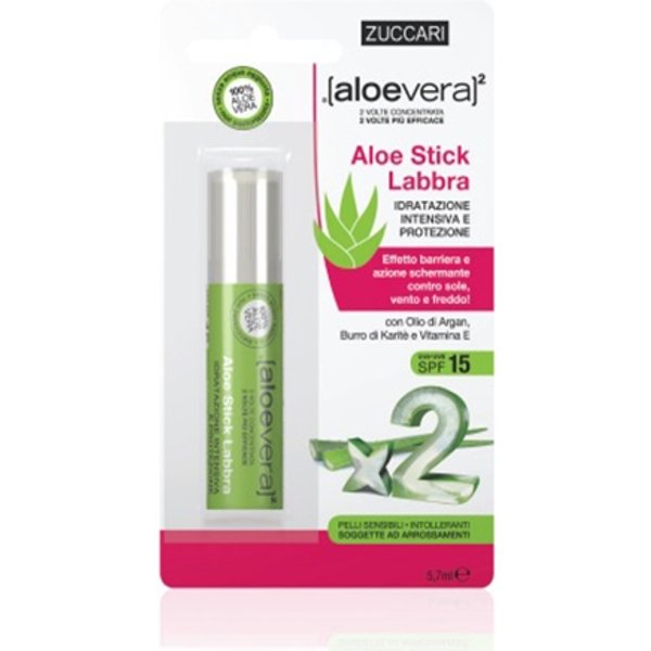 Zuccari Aloevera2 Aloe Stick Labbra Spf 15 Idratazione Intensiva 5,7 Ml-image
