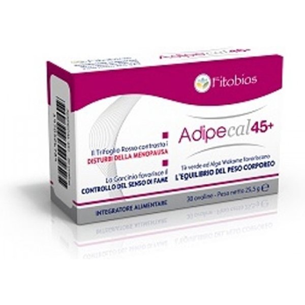 Fitobios Adipecal 45+ - Integratore Alimentare Per La Riduzione Del Peso, 30 Compresse-image