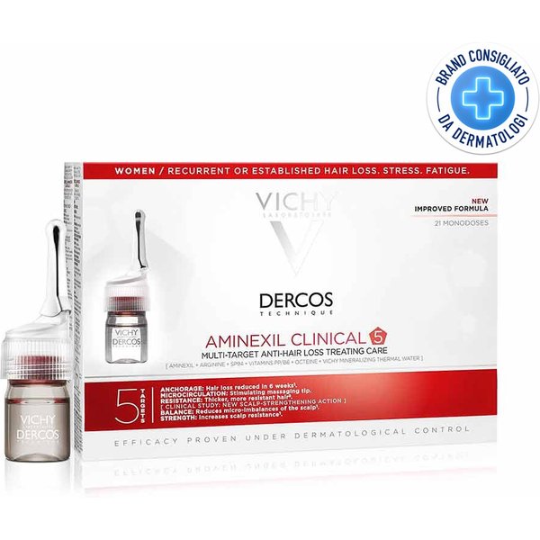 Vichy Dercos - Aminexil Trattamento Anticaduta Donna, 21 Fiale X 6Ml-image