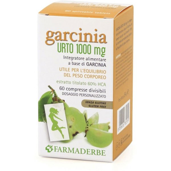 Farmaderbe Garcinia - Urto 1000Mg Integratore Alimentare, 60 Compresse-image