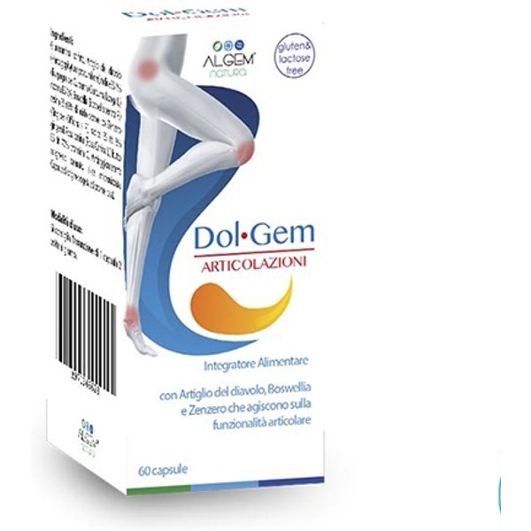 Algem Natura Dol Gem - Integratore Alimentare Per La Funzionalità Articolare, 60 Capsule-image