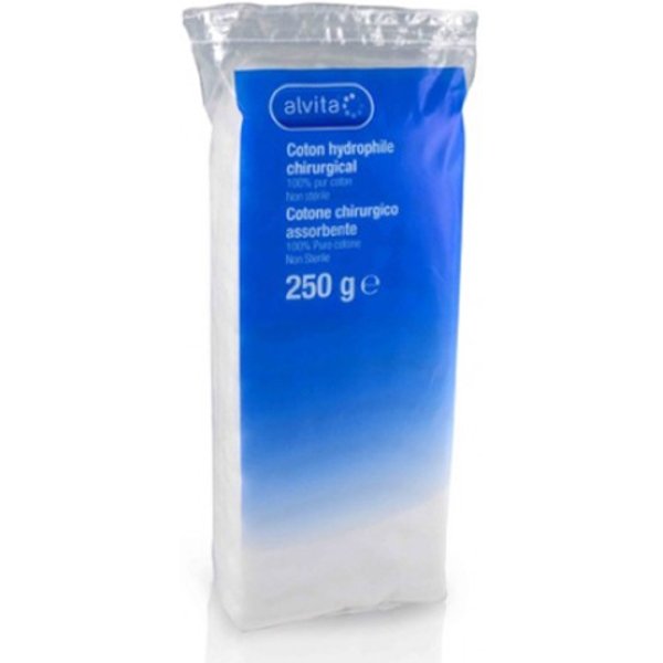 Alvita Ovatta Cotone Idrofilo Extra India Chirurgico Assorbente 250 G-image