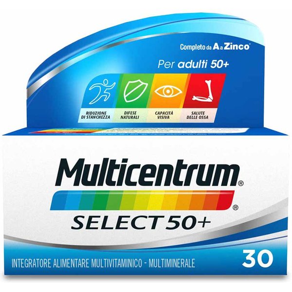 Multicentrum Select 50+ Integratore Multivitaminico Vitamina B Calcio, 30 Cpr-image