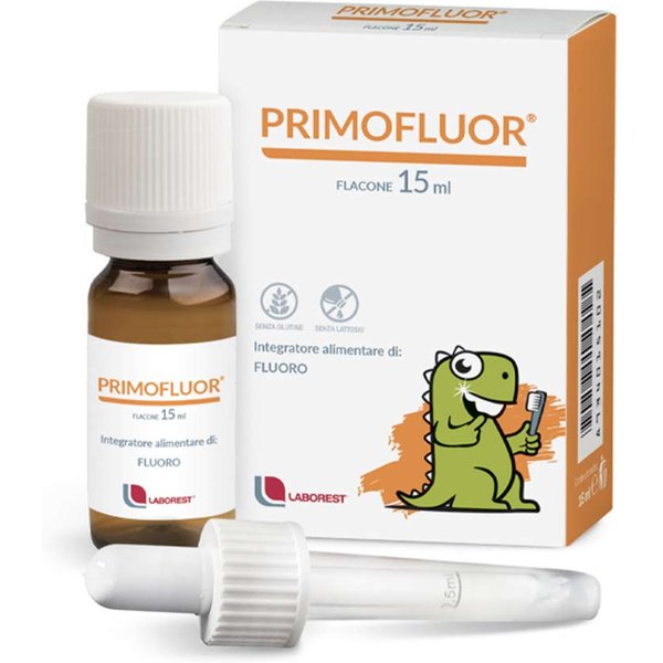 Laborest Primofluor Integratore Di Fluoro Per I Denti Di Bambini 0-12 Anni, 15Ml-image