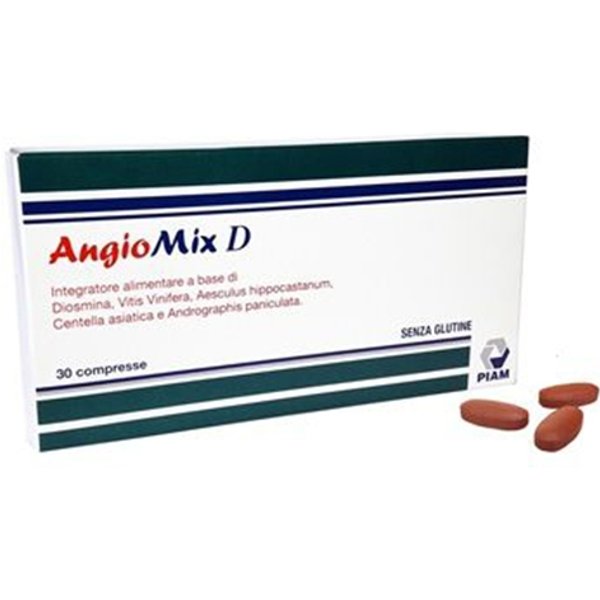 Piam Angiomix D - Integratore Alimentare Formula Per Il Microcircolo, 30 Compresse-image