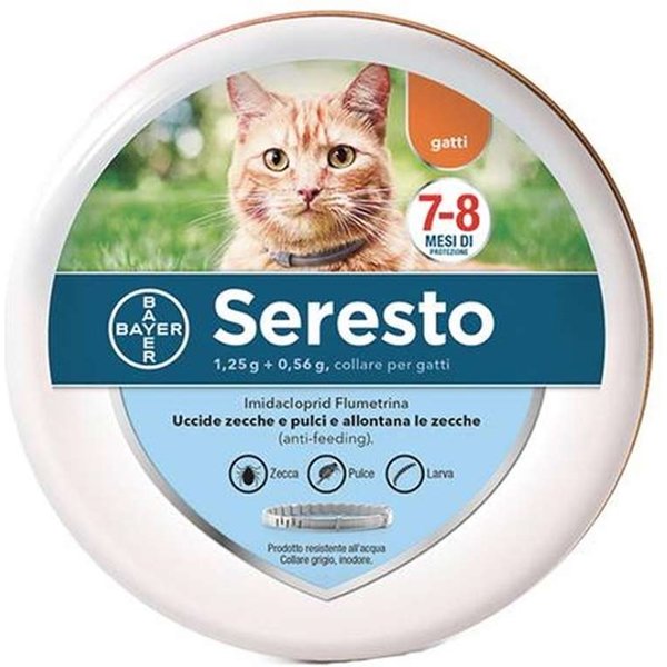 Bayer Seresto Gatti 1.25 G + 0.56 G Collare Contro Pulci E Zecche-image