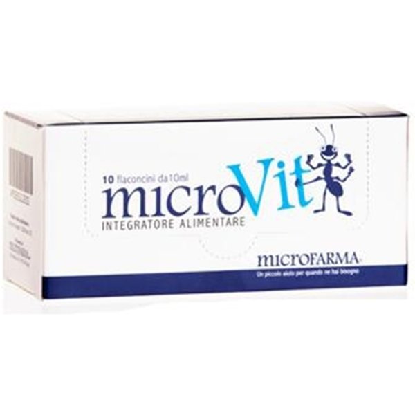 Microfarma Microvit Integratore Alimentare 10 Flaconcini Da 10 Ml-image