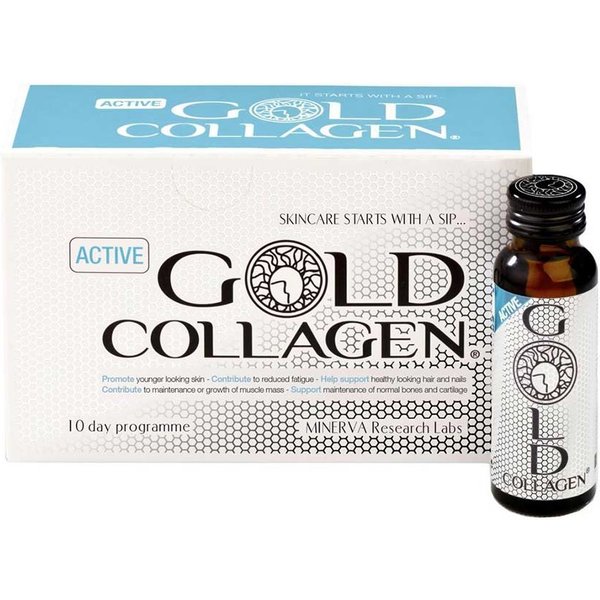 Minerva Research Labs Gold Collagen Active Integratore 10 Flaconcini-image