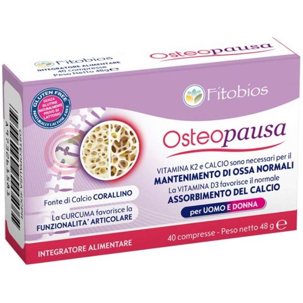 Fitobios Osteopausa Integratore Alimentare 40 Compresse-image