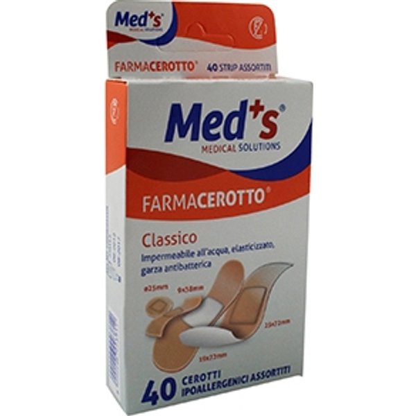 Med's Farmacerotto - Cerotto Strips Poliuretano Classico Assortiti, 40 Pezzi-image