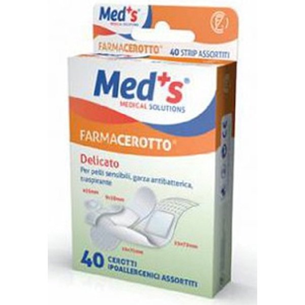 Med's Farmacerotto - Cerotto Strips Tnt Delicato Assortiti, 40 Pezzi-image