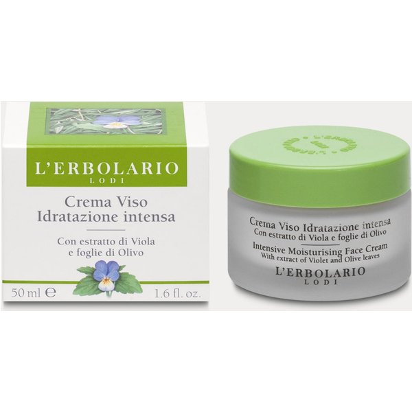 L'erbolario Crema Viso Idratazione Intensa Viola E Olivo - Crema Idratante Per Pelle Secca, 50 Ml-image