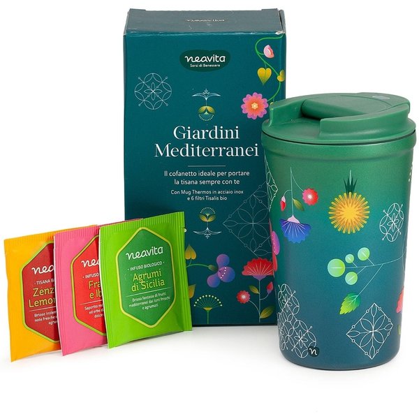 Neavita Giardini Mediterranei - Tazza Thermos 350 Ml + 6 Tisane-image