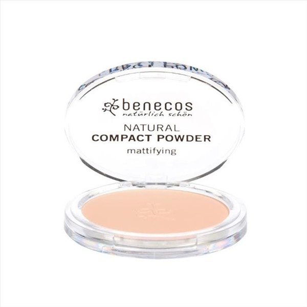 Benecos Compact Powder Cipria Compatta Colore Chiaro 9 G-image