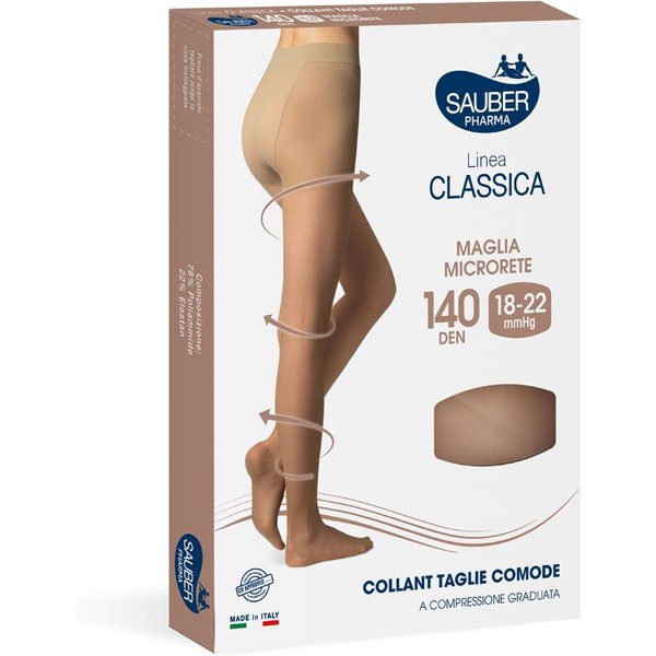 Sauber Collant Taglie Comode Nero 140 Den - Collant Per Il Microcircolo, 1 Paio Taglia 5-image