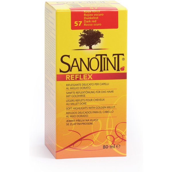 Cosval Sanotint Reflex Riflessante Per Capelli Rosso Scuro, Kit Da 80 Ml-image