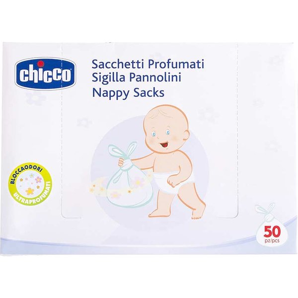 Chicco Sacchetti Profumati Sigilla Pannolini, 50 Sacchetti-image
