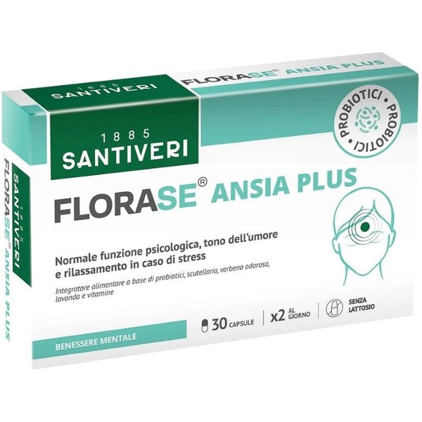 Santiveri Florase Ansia Plus Integratore Alimentare, 30 Capsule-image