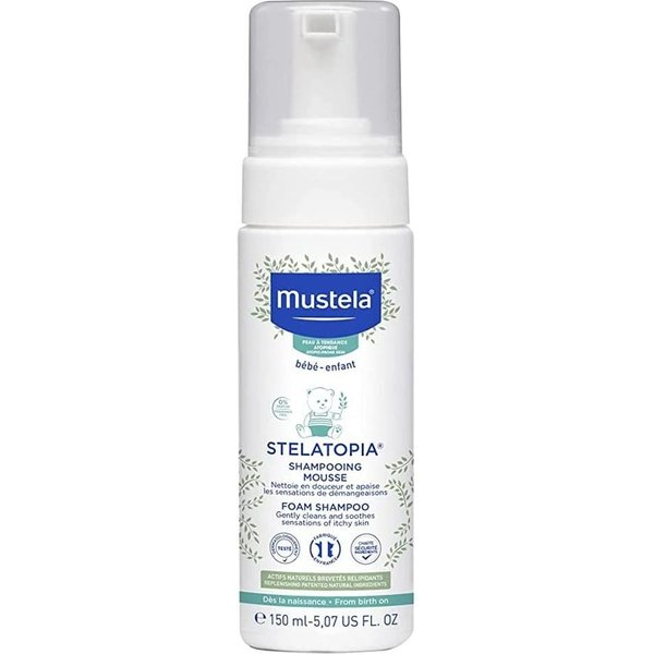 Mustela Stelatopia - Shampoo Mousse Pelle A Tendenza Atopica, 150Ml-image