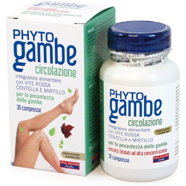 Farmaderbe Phytogambe Circolazione Integratore Alimentare, 30 Compresse-image