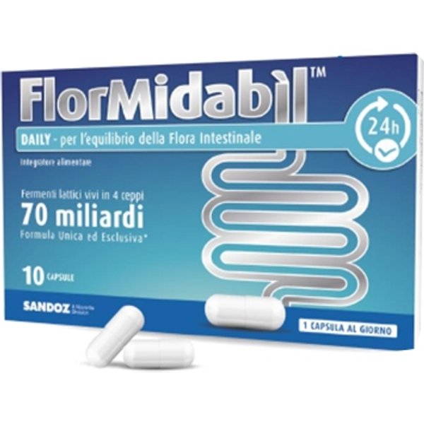 Sandoz Flormidabil Daily Integratore Di Fermenti Lattici 10 Capsule-image