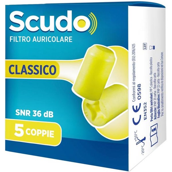 Scudo Classic Tappi Auricolari, 5 Coppie-image