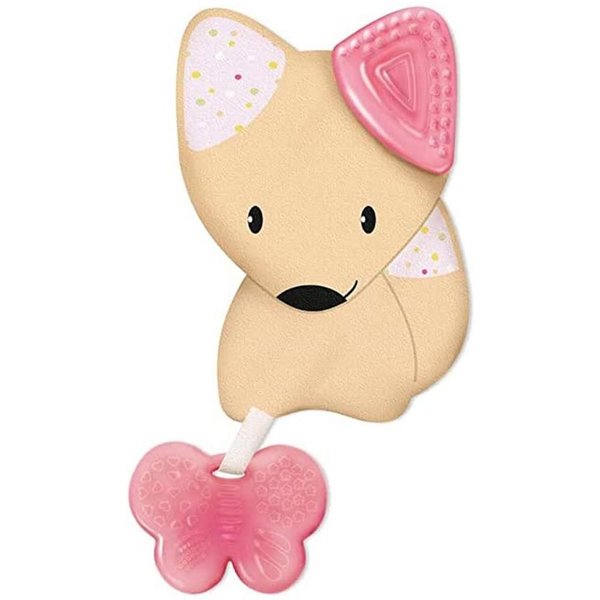 Chicco Fresh Friends Massaggiagengive 3 In 1 Con Dentaruolo 4M+ Rosa, 1 Pezzo-image