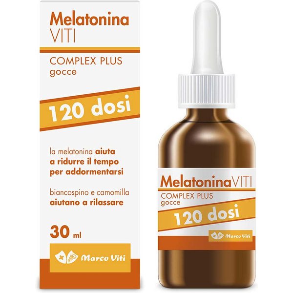 Marco Viti Complex Plus Integratore Melatonina In Gocce 120 Dosi, 30Ml-image