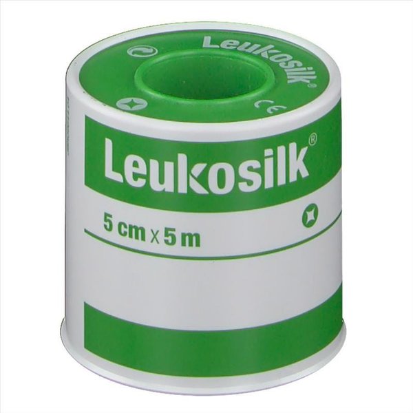 Leukoplast Leukosilk Cerotto In Rocchetto Ipoallergenico Bianco Misure 5Cm X 5M-image