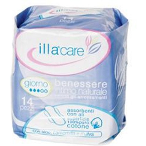 Pietrasanta Illa Care - Cotton Assorbenti Con Ali Giorno, 14 Assorbenti-image