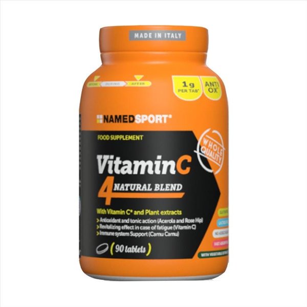 Named Sport Vitamin C 4 Natural Blend Integratore Alimentare, 90 Compresse Da 1G-image