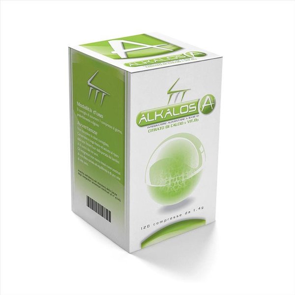 Biohealth Alkalos A Integratore Calcio E Vitamina D3 120 Compresse-image