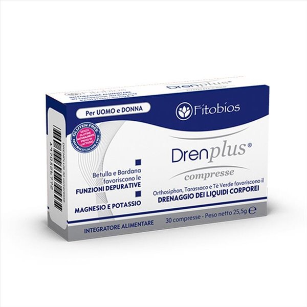 Fitobios Drenplus Integratore Alimentare Per Uomo E Donna 30 Compresse Da 850 Mg-image
