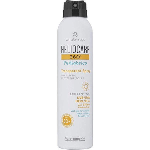 Heliocare 360° Pediatrics Transparent Spray SPF50+ Solare Corpo Bambini, 200Ml-image