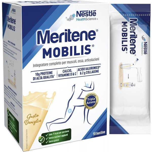 Meritene Mobilis Integratore Per Ossa E Articolazioni Gusto Vaniglia, 10 Bustine-image