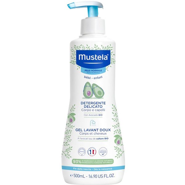 Mustela Detergente Delicato Corpo E Capelli Azione Addolcente E Lenitiva, 500Ml-image