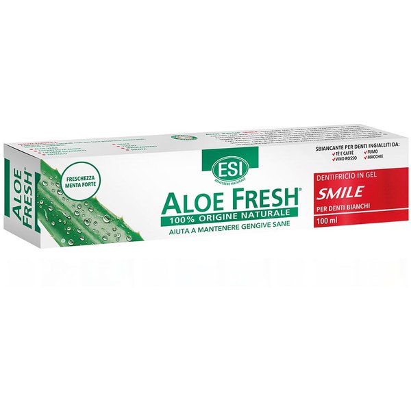 ESI Aloe Fresh - Dentifricio Smile Gel Con Microsfere Ad Azione Sbiancante,100Ml-image