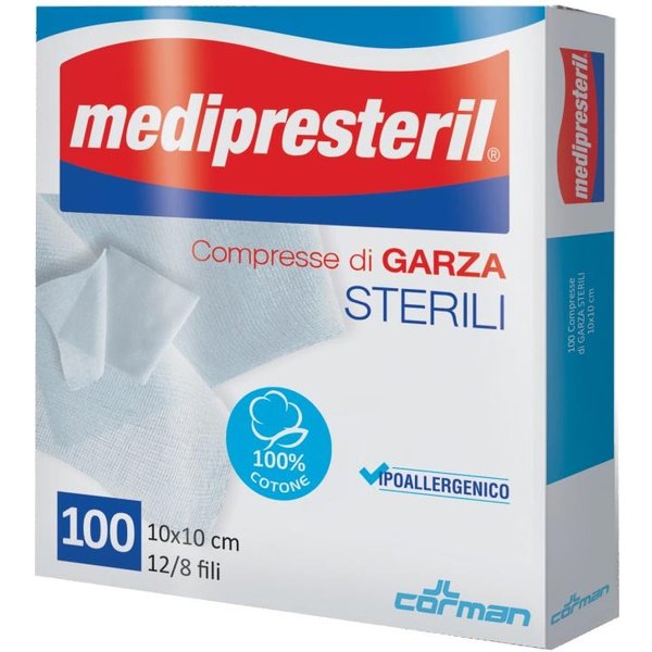 Medipresteril Compresse Di Garza Sterili 12/8, 10X10Cm 100 Garze-image