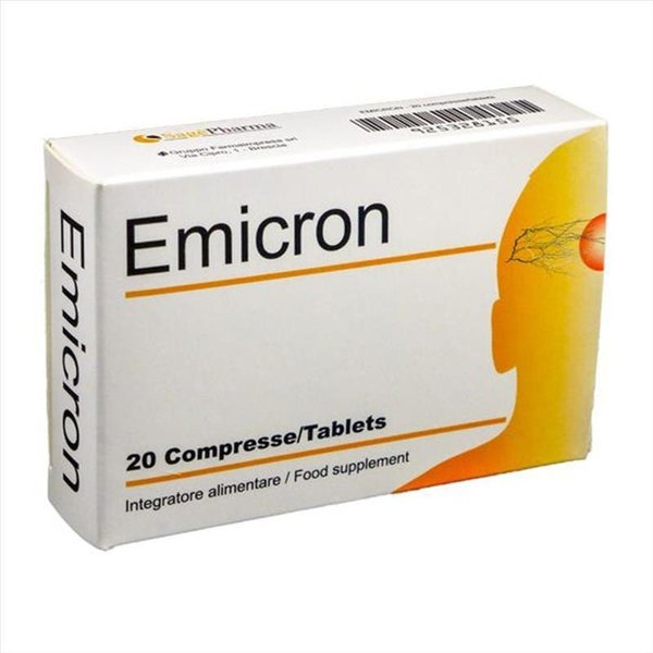 Sage Pharma Emicron - Integratore Alimentare Per Il Contrasto Dell'emicrania, 20 Compresse-image