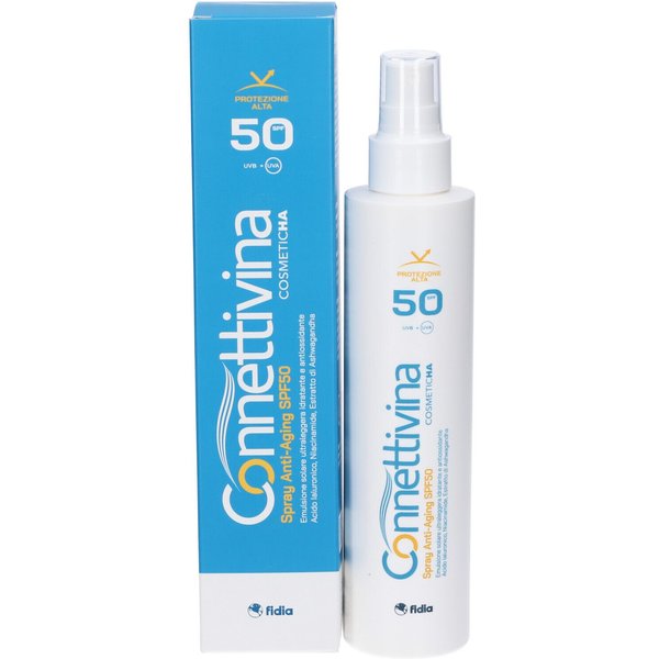 Fidia Connettivina Spray Anti-Aging SPF50 Emulsione Solare Ultra Leggera Idratante E Antiossidante, 180 Ml-image