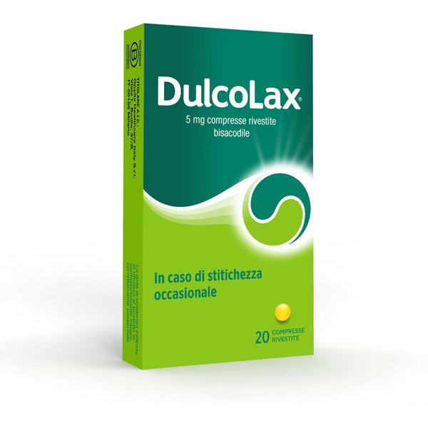 Dulcolax Compresse 5Mg Bisacodile Trattamento Stitichezza Occasionale, 20 Compresse Rivestite-image