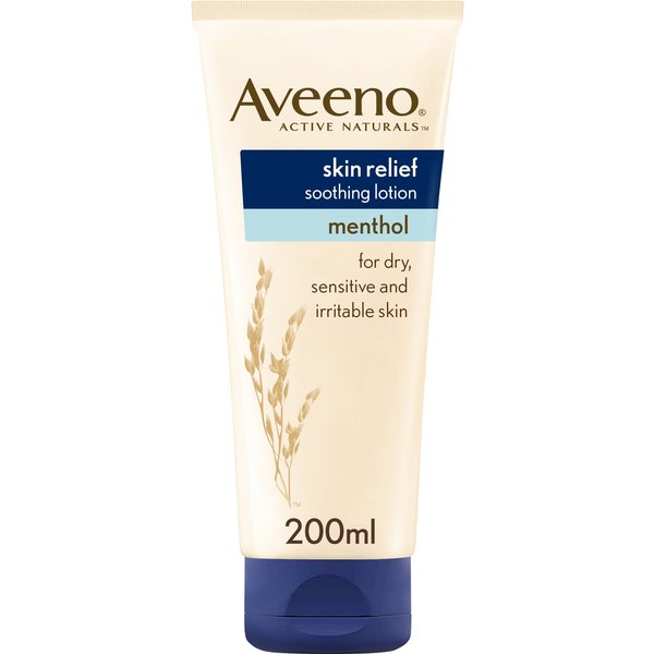Aveeno Skin Relief Crema Lenitiva Per Pelli Molto Secche E Sensibili Assorbimento Rapido Avena E Mentolo Senza Profumo Vegan, 200Ml-image
