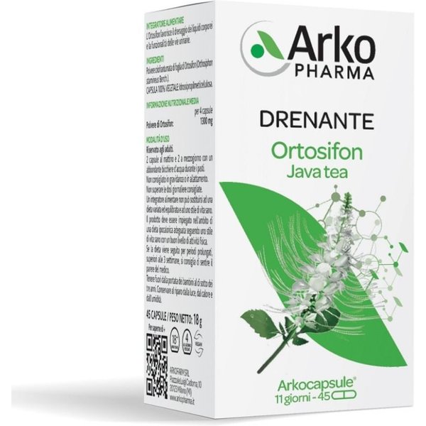 ArkoPharma Arkocapsule Ortosifon Integratore Alimentare Drenante, 45 Capsule-image
