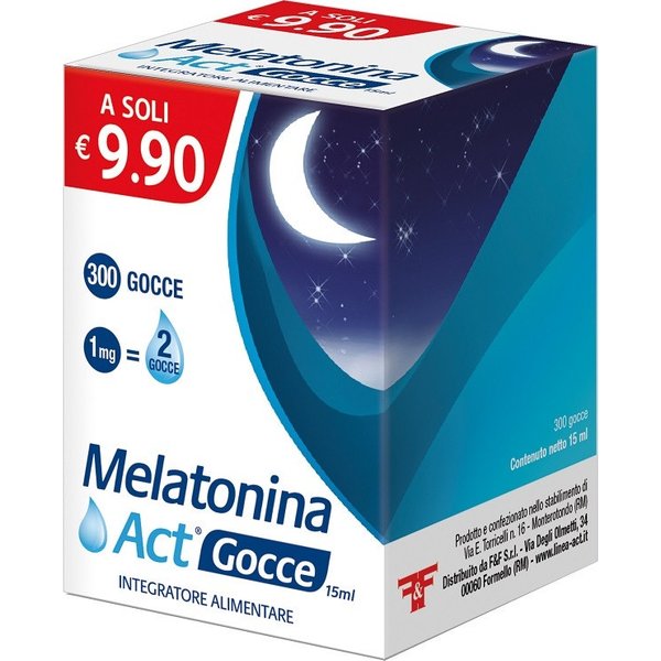 Linea Act Melatonina Act Gocce Integratore Riposo Notturno, 15 Ml-image