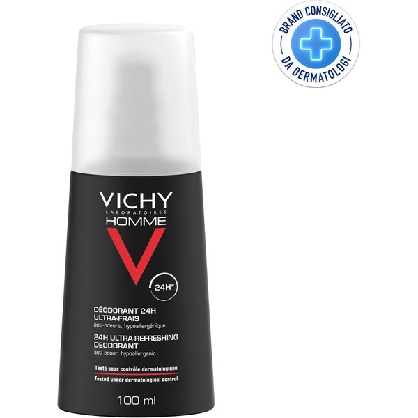Vichy Homme - Deodorante 24H Ultra-Fresco Spray, 100Ml-image
